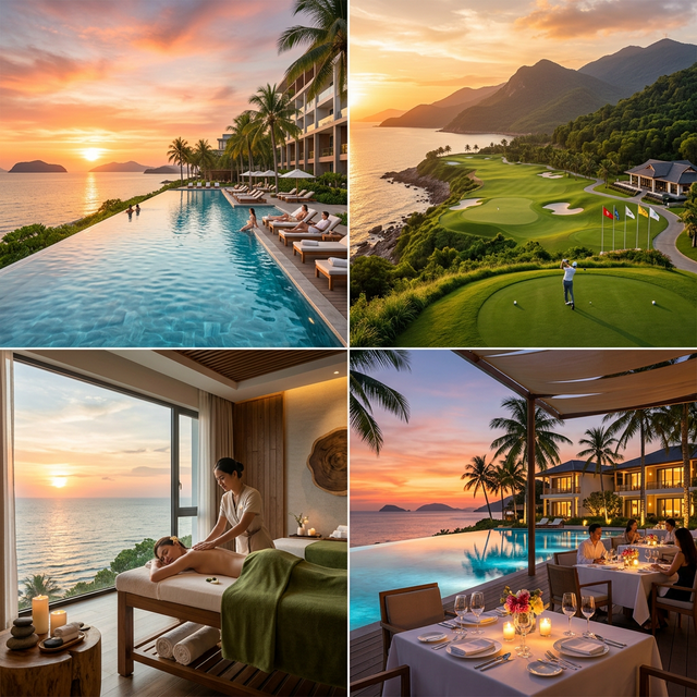 Tiện ích nghỉ dưỡng đẳng cấp quốc tế tại Vinhomes Hải Vân Bay Làng Vân - khoáng nóng Onsen, sân golf, bến du thuyền