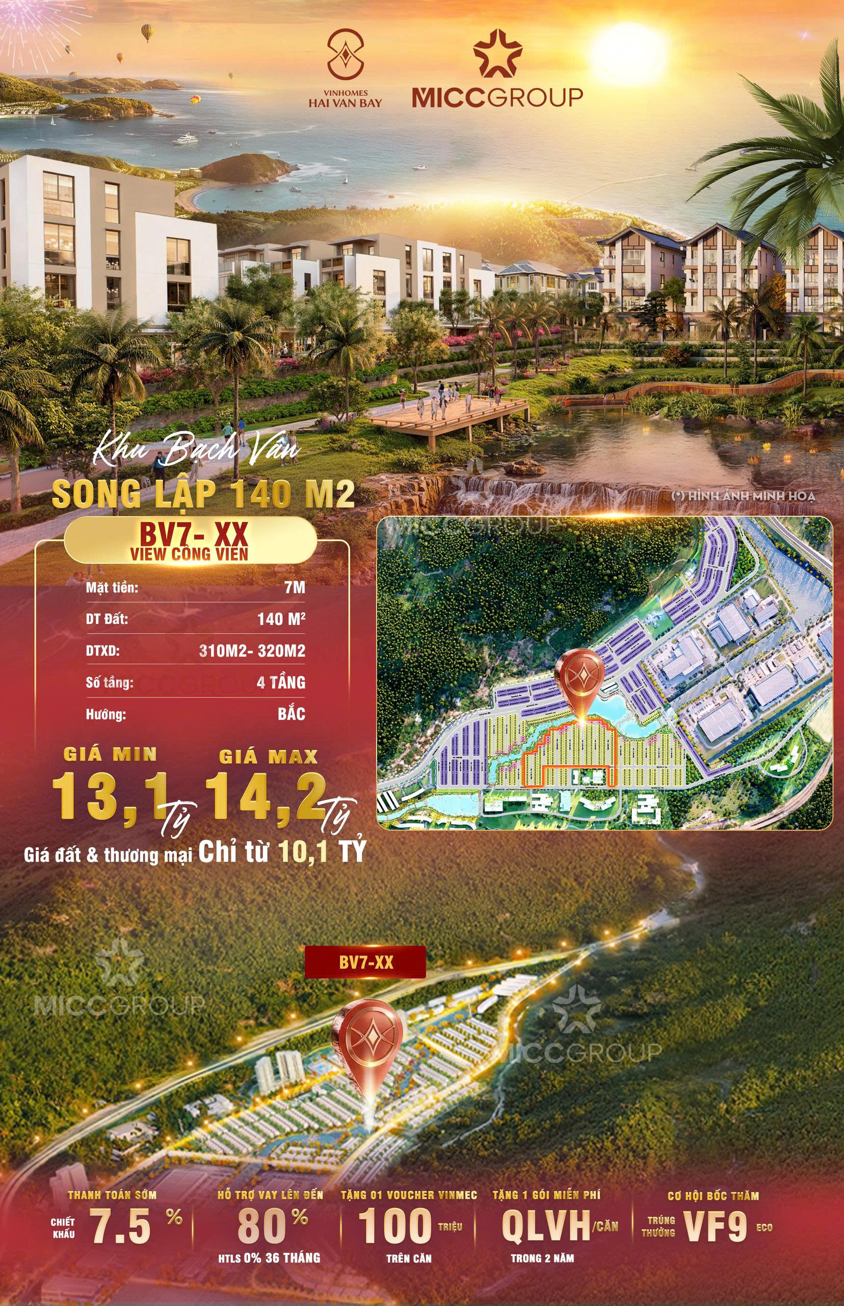 Phối cảnh Vinhomes Hải Vân Bay - Bạch Vân 9