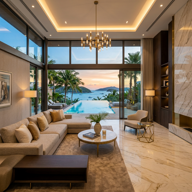 Nội thất biệt thự cao cấp Vinhomes Heaven Bay - thiết kế tân cổ điển hiện đại